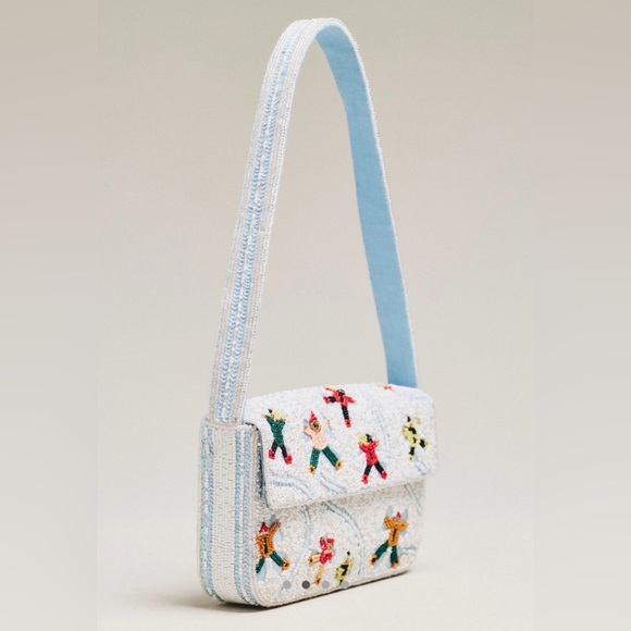 Anthropologie NWT The Fiona Beaded Bag: Winter Icon Edition - Picture 2 of 8